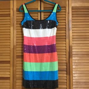 Lilly Pulitzer multi colored striped Lucy Dress